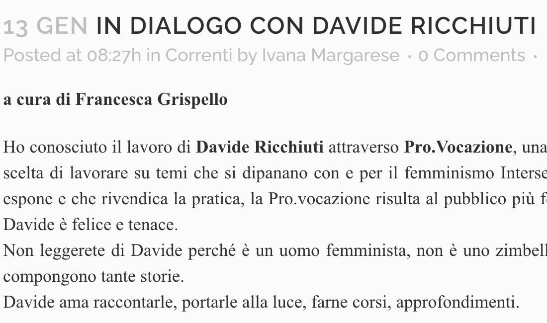Pro.Vocazione: una rivista fondata da un uomo, scritta dalle donne